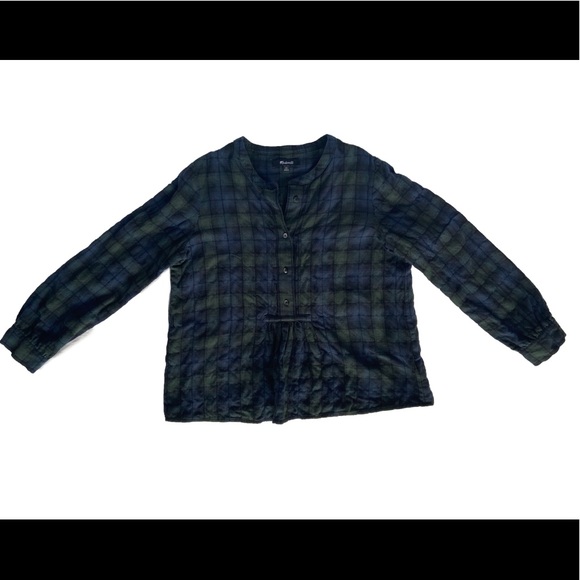 Madewell flannel Blouse - Picture 1 of 6